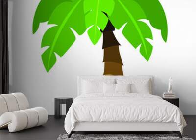 Palm tree emoji vector  Wall mural