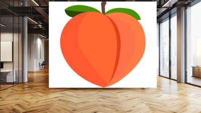 Peach emoji vector Wall mural