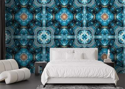 Abstract decorative texture - kaleidoscope pattern Wall mural