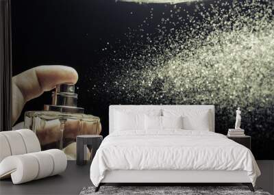 perfume in hand Wall mural