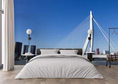 Erasmus bridge - Rotterdam Wall mural