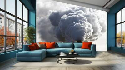 factory smoke Wall mural