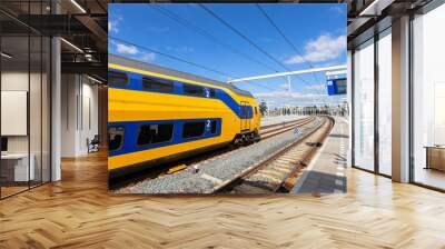 Netherlands central train station in Arnhem. Wall mural