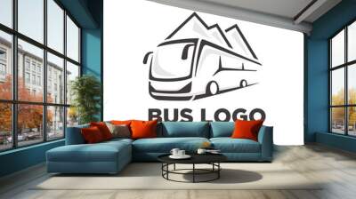 Bus logo template Wall mural