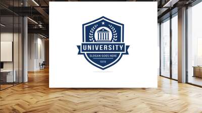 University college school logo template Wall mural