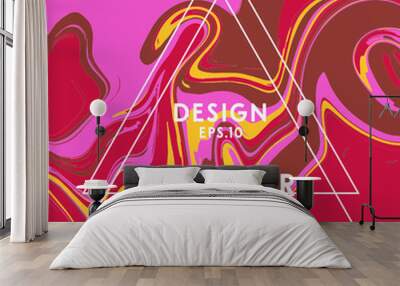 Abstract Liquid Background Vintage Color Wall mural