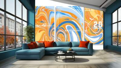 liquid cover abstrac background full color cool coverdesign Wall mural