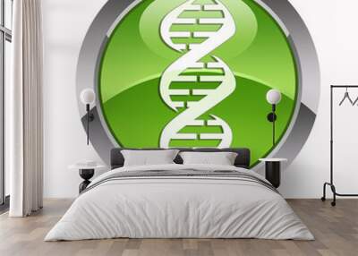 ''DNA'' glossy icon Wall mural