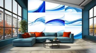 abstract vector background set Wall mural