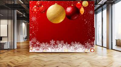 Christmas background vector Wall mural