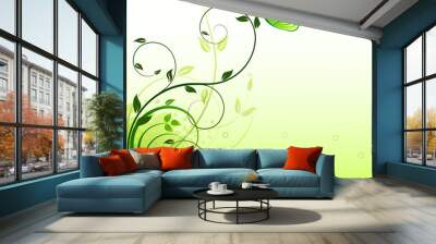 Floral background  vector Wall mural