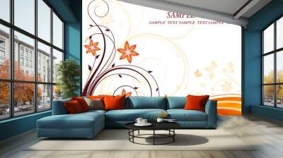 Floral vector design Wall mural