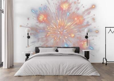 firework isolate PNG transparent background Wall mural