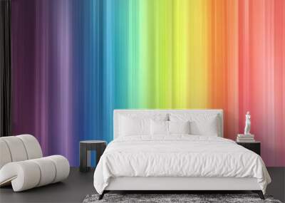 Abstract Rainbow Stripes Background Wall mural