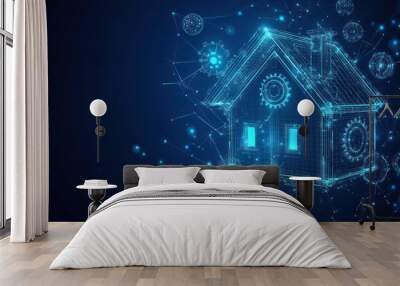 Smart Home Technology: A Futuristic Vision Wall mural