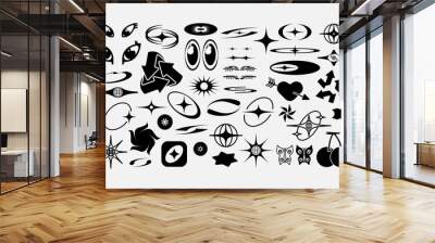 Vector Graphic Assets Set. Bold modern Shapes. Wall mural