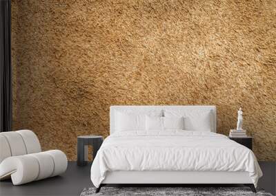 Backside of natural brown leather surface texture closeup as background Wall mural