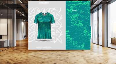 Football jersey design template, suitable for jersey design, background, poster. Wall mural