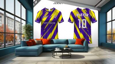 Premium soccer jersey template with abstract texture.	
 Wall mural