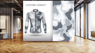 Vector premium cycling jersey design. Wall mural