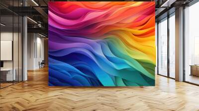 Abstract Rainbow Background Wall mural