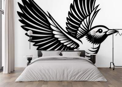 ein-vogel-fliegt vector design  Wall mural