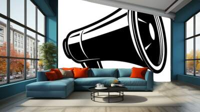 megaphone on  vector  illustration Wall mural