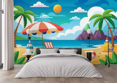 summer-beach Wall mural