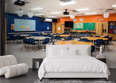 modern classroom design The evolution of classroom design in modern schools The placement and placement of furniture affects learning. Wall mural