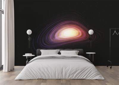 Fantastic Curve interstella on Galaxy background with Milky Way spiral,Universe and starry concept desig,vector Wall mural