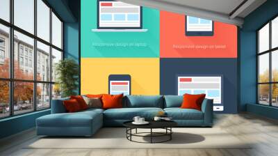 Adaptive web design Wall mural