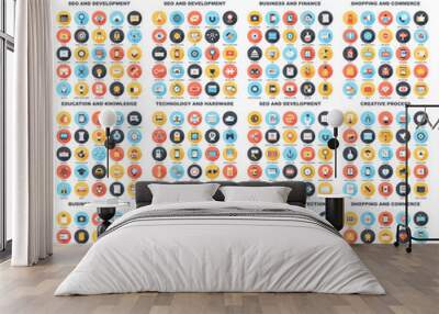 Flat Web Icons Wall mural