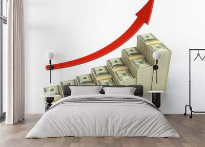 growing dollar Wall mural