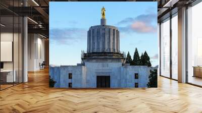 Oregon State Capitol building at sunset Wall mural