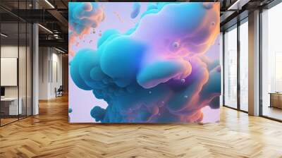 Cloud Creative Background. Using your IU UX Design. Wall mural