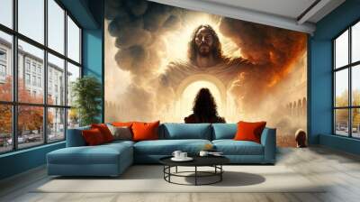 Revelation of Jesus Christ, Jerusalem of the Bible. Wall mural