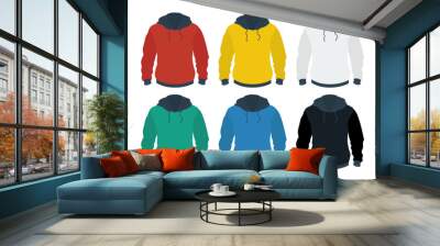 hoodies icon in flat style isolated vector illustration on white transparent background Wall mural