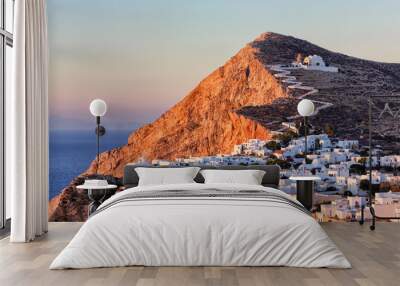 Folegandros sunset Wall mural