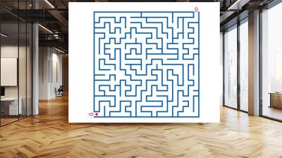 Blue maze Wall mural