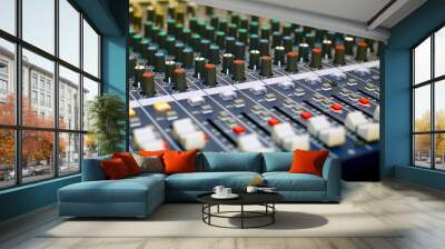 Mixer console Wall mural