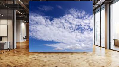 Clouds in the blue sky background Wall mural