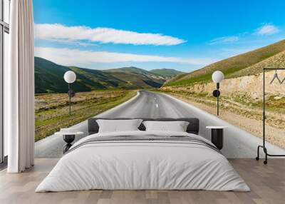 Highway in a mountainous area Wall mural