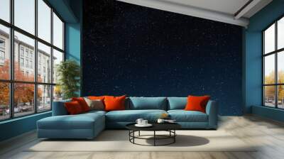 Night sky with stars and galaxy in outer space, universe background Wall mural