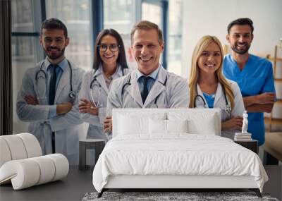 Group of doctors in clinic Wall mural