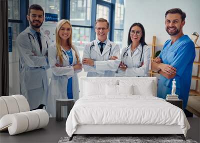 Group of doctors in clinic Wall mural