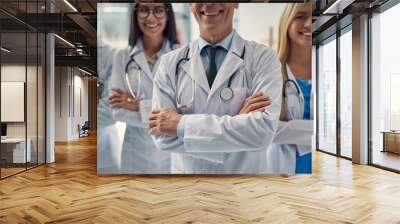 Group of doctors in clinic Wall mural