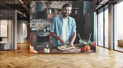 Man on kitchen Wall mural