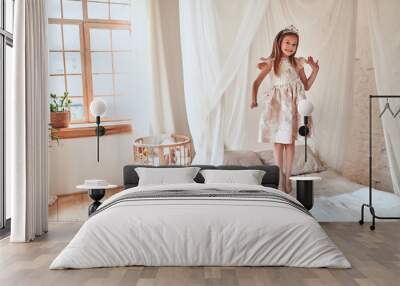 Princess girl at home Wall mural