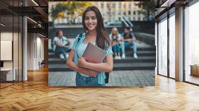 Students near university Wall mural