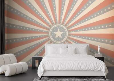 american retro background Wall mural